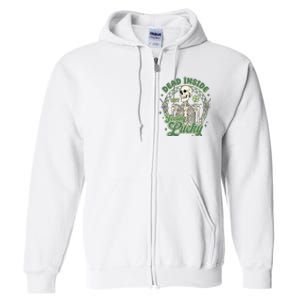 Dead Inside But Feeling Lucky Saint PatrickS Day Full Zip Hoodie