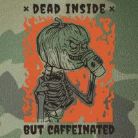 Dead Inside But Caffeinated Pumpkin Skeleton Legacy Tie Dye Trucker Hat