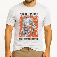 Dead Inside But Caffeinated Pumpkin Skeleton Performance Shirt