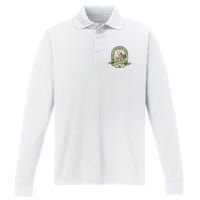 Dead Inside But Feelin Lucky Performance Long Sleeve Polo