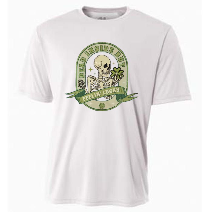 Dead Inside But Feelin Lucky Cooling Performance Crew T-Shirt