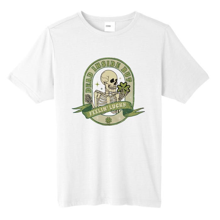 Dead Inside But Feelin Lucky Tall Fusion ChromaSoft Performance T-Shirt