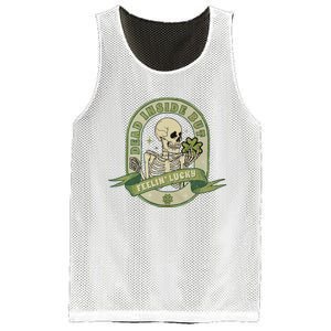 Dead Inside But Feelin Lucky Mesh Reversible Basketball Jersey Tank