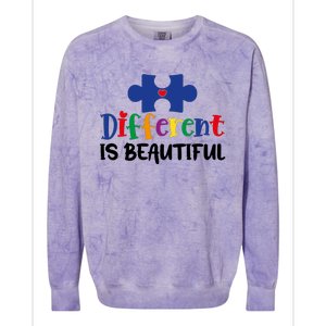 Different Is Beautiful Colorblast Crewneck Sweatshirt