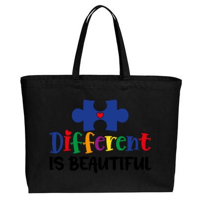 Different Is Beautiful Cotton Canvas Jumbo Tote