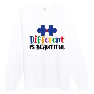 Different Is Beautiful Premium Crewneck Sweatshirt