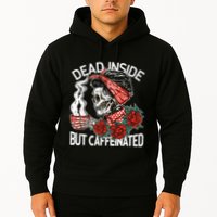 Dead Inside But Caffeinated Skeleton Coffee Hoodie