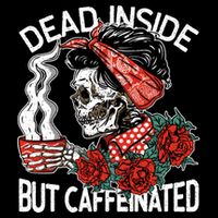 Dead Inside But Caffeinated Skeleton Coffee Sustainable Bucket Hat