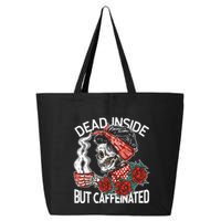 Dead Inside But Caffeinated Skeleton Coffee 25L Jumbo Tote