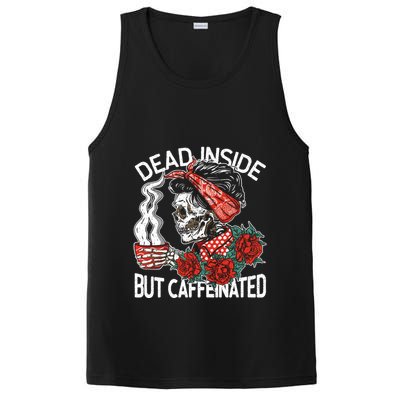 Dead Inside But Caffeinated Skeleton Coffee PosiCharge Competitor Tank