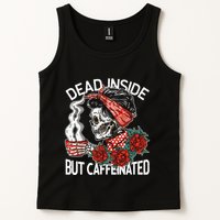 Dead Inside But Caffeinated Skeleton Coffee Tank Top