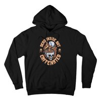 Dead Inside But Caffeinated Skeleton Coffee Hoodie