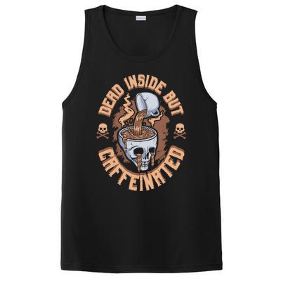 Dead Inside But Caffeinated Skeleton Coffee PosiCharge Competitor Tank