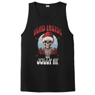 Dead Inside But Jolly Af Christmas Festive Holiday Cool Gift PosiCharge Competitor Tank