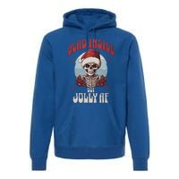 Dead Inside But Jolly Af Christmas Festive Holiday Cool Gift Premium Hoodie