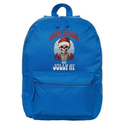 Dead Inside But Jolly Af Christmas Festive Holiday Cool Gift 16 in Basic Backpack