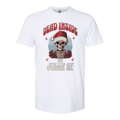 Dead Inside But Jolly Af Christmas Festive Holiday Cool Gift Softstyle CVC T-Shirt