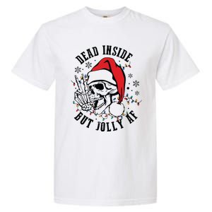 Dead Inside But Christmas Skeleton Christmas Garment-Dyed Heavyweight T-Shirt