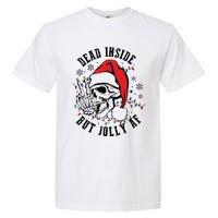 Dead Inside But Christmas Skeleton Christmas Garment-Dyed Heavyweight T-Shirt