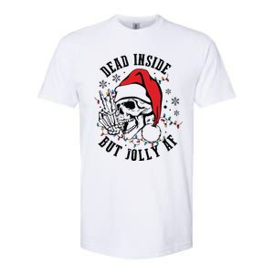 Dead Inside But Christmas Skeleton Christmas Softstyle CVC T-Shirt