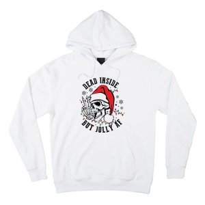 Dead Inside But Christmas Skeleton Christmas Hoodie