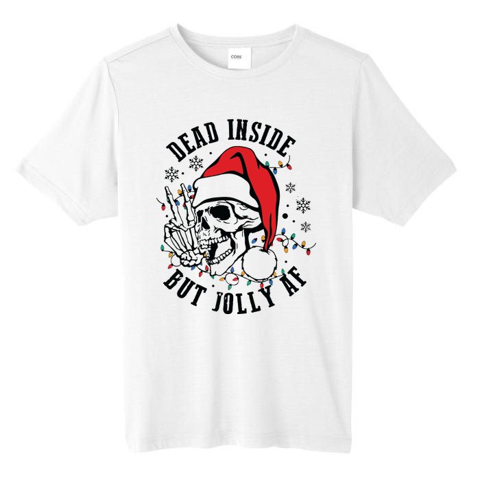 Dead Inside But Christmas Skeleton Christmas Tall Fusion ChromaSoft Performance T-Shirt