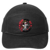 Dead Inside But Its Valentines Skeleton Cupid 7-Panel Snapback Hat