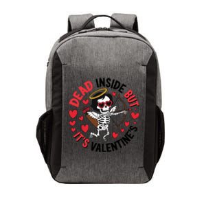 Dead Inside But Its Valentines Skeleton Cupid Vector Backpack