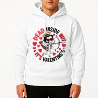 Dead Inside But Its Valentines Skeleton Cupid Hoodie