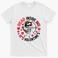 Dead Inside But Its Valentines Skeleton Cupid T-Shirt