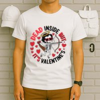 Dead Inside But Its Valentines Skeleton Cupid T-Shirt