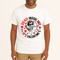 Dead Inside But Its Valentines Skeleton Cupid Tall T-Shirt