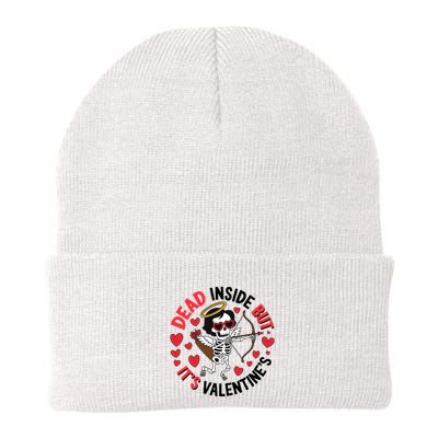 Dead Inside But Its Valentines Skeleton Cupid Beanie