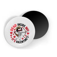 Dead Inside But Its Valentines Skeleton Cupid Magnet