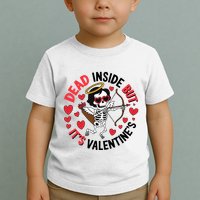 Dead Inside But Its Valentines Skeleton Cupid Toddler T-Shirt