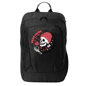 Dead Inside But Its Valentines Skeleton City Backpack