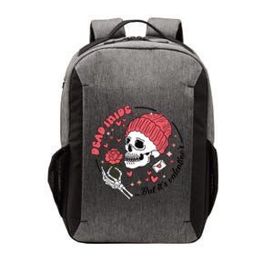 Dead Inside But Its Valentines Skeleton Vector Backpack