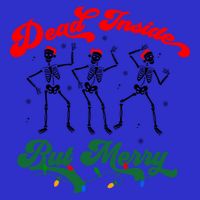 Dead Inside But ItS Merry Christmas Dancing Skeleton Xmas Cool Gift Short Acrylic Beanie