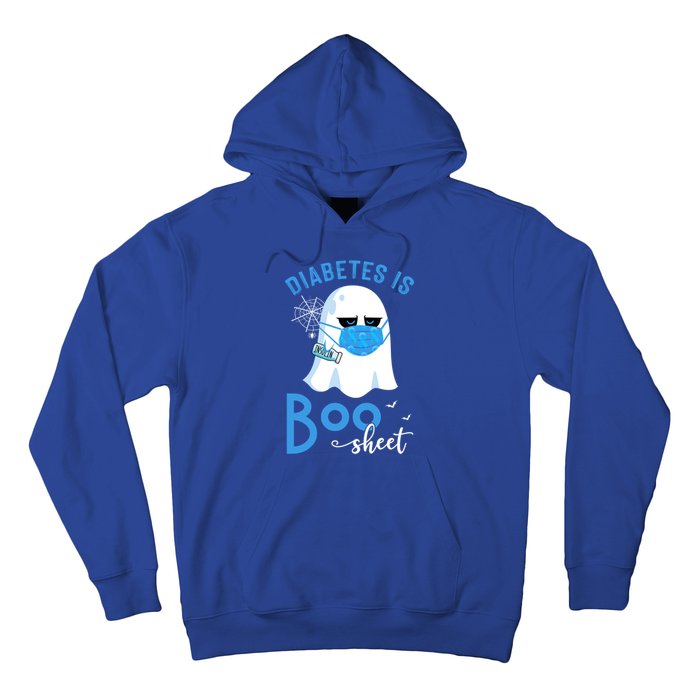 Diabetes Is Boo Sheet Boo Ghost Diabetes Awareness Halloween Gift Hoodie