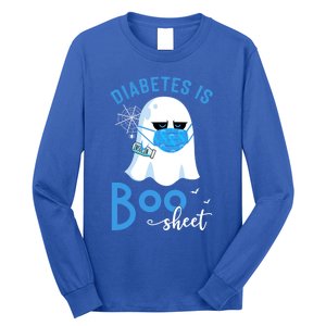 Diabetes Is Boo Sheet Boo Ghost Diabetes Awareness Halloween Gift Long Sleeve Shirt