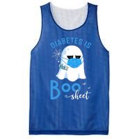 Diabetes Is Boo Sheet Boo Ghost Diabetes Awareness Halloween Gift Mesh Reversible Basketball Jersey Tank