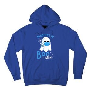 Diabetes Is Boo Sheet Boo Ghost Diabetes Awareness Halloween Gift Tall Hoodie