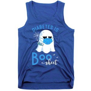 Diabetes Is Boo Sheet Boo Ghost Diabetes Awareness Halloween Gift Tank Top