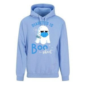 Diabetes Is Boo Sheet Boo Ghost Diabetes Awareness Halloween Gift Unisex Surf Hoodie