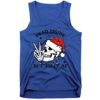 Dead Inside But Jolly Af Funny Christmas Design Gift Tank Top