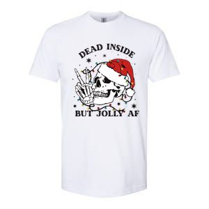 Dead Inside But Jolly Af Funny Christmas Design Gift Softstyle CVC T-Shirt