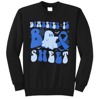 Diabetes Is Boo Sheet Halloween ghost Diabetes awareness Sweatshirt