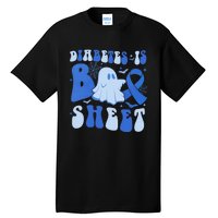 Diabetes Is Boo Sheet Halloween ghost Diabetes awareness Tall T-Shirt