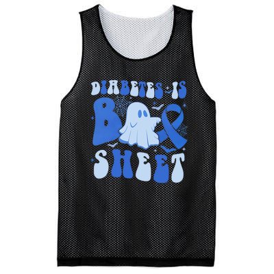 Diabetes Is Boo Sheet Halloween ghost Diabetes awareness Mesh Reversible Basketball Jersey Tank