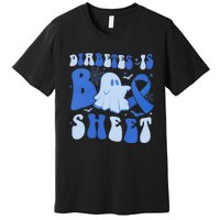 Diabetes Is Boo Sheet Halloween ghost Diabetes awareness Premium T-Shirt